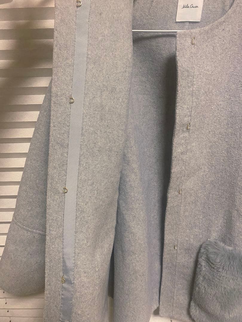 ミラオーウェン 2wayファーポケットリバーコート