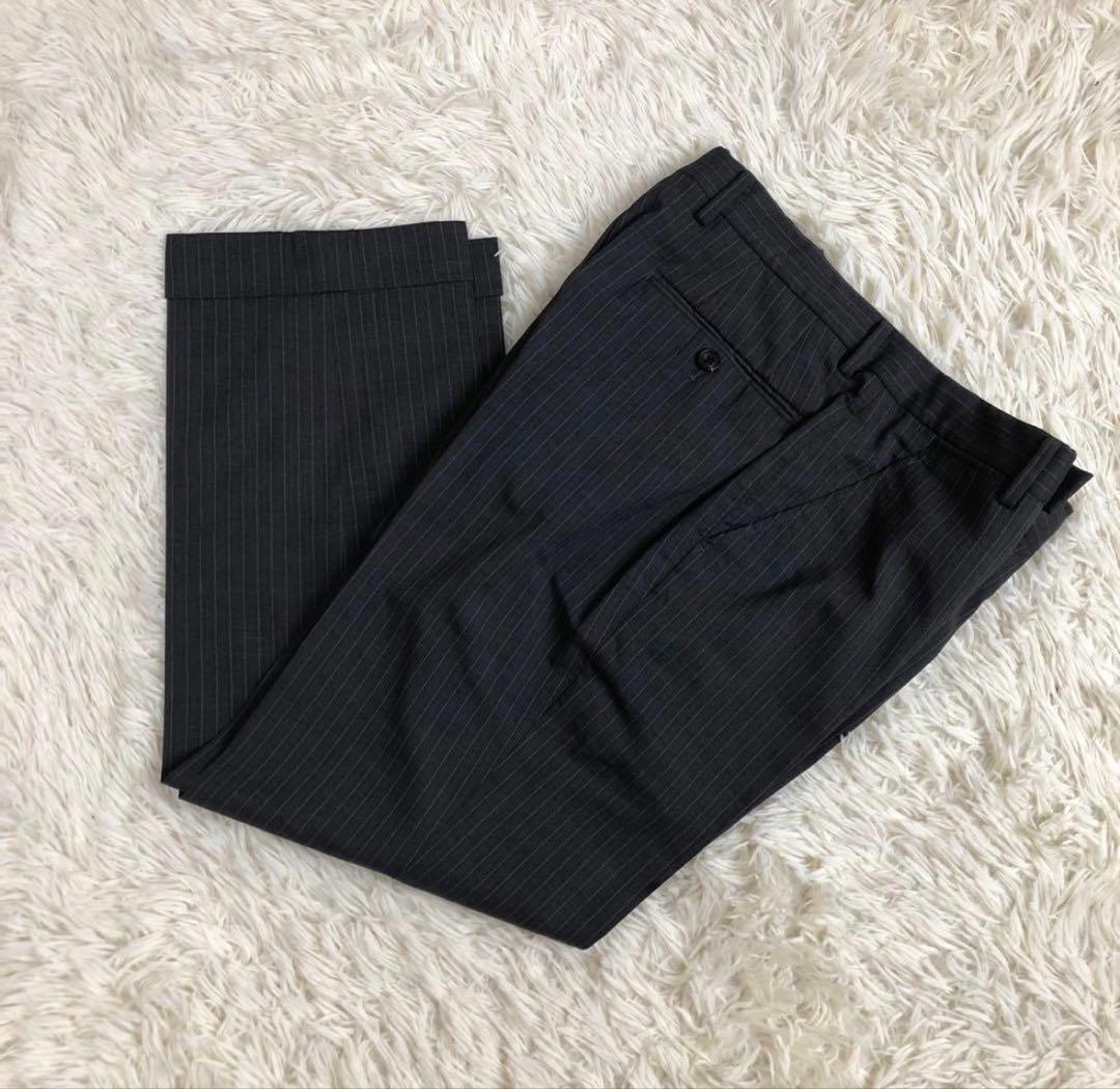 美品　ポールスミスコレクション　花柄　セットアップ　スーツ　裏地総柄　グレー