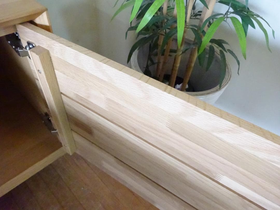 カリモク　ソリッドシリーズ　TVボード　QT80　オーク無垢材　超美品