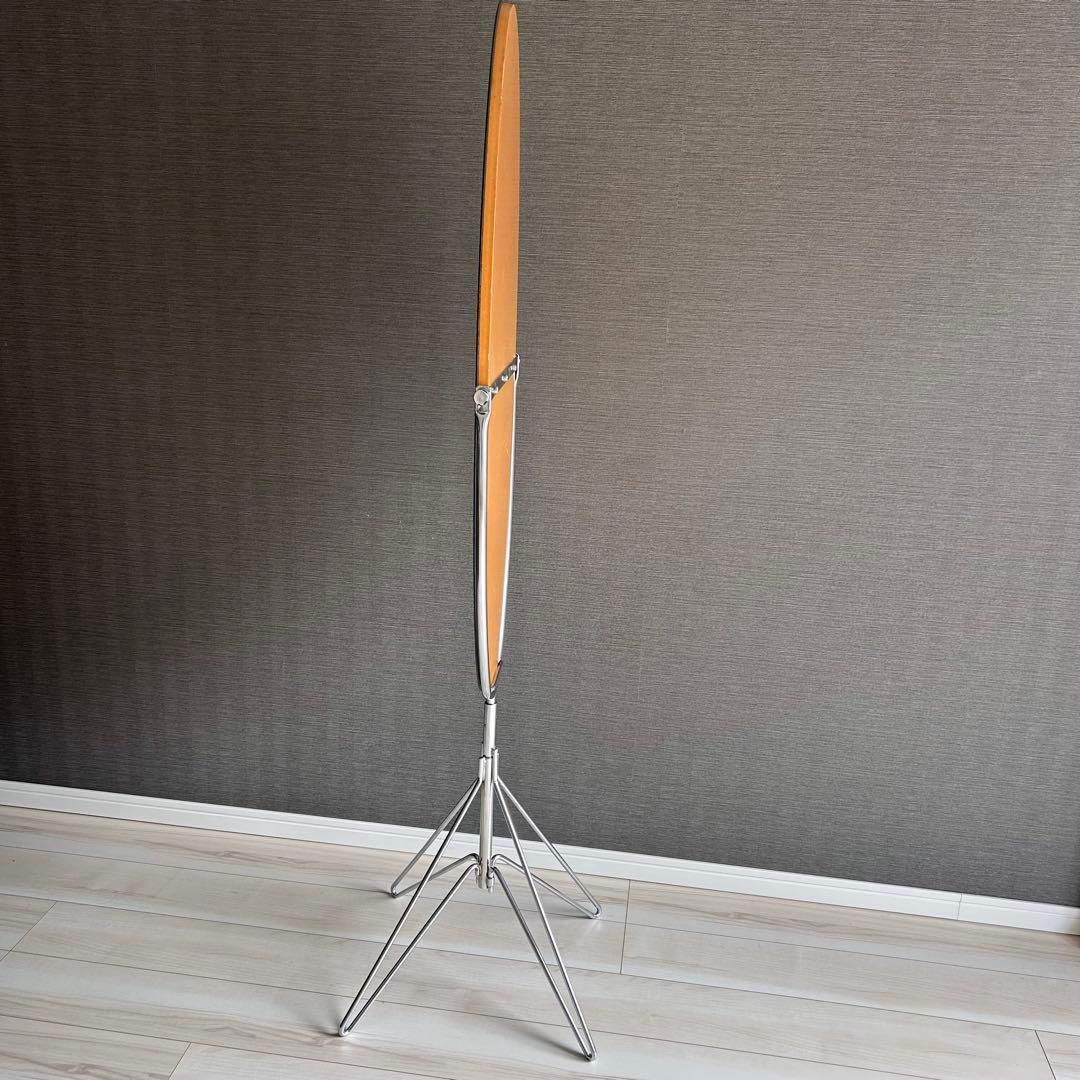 【80s】アスプルンド　アロー　スタンドミラー　全身鏡　オーバル　スペースエイジ