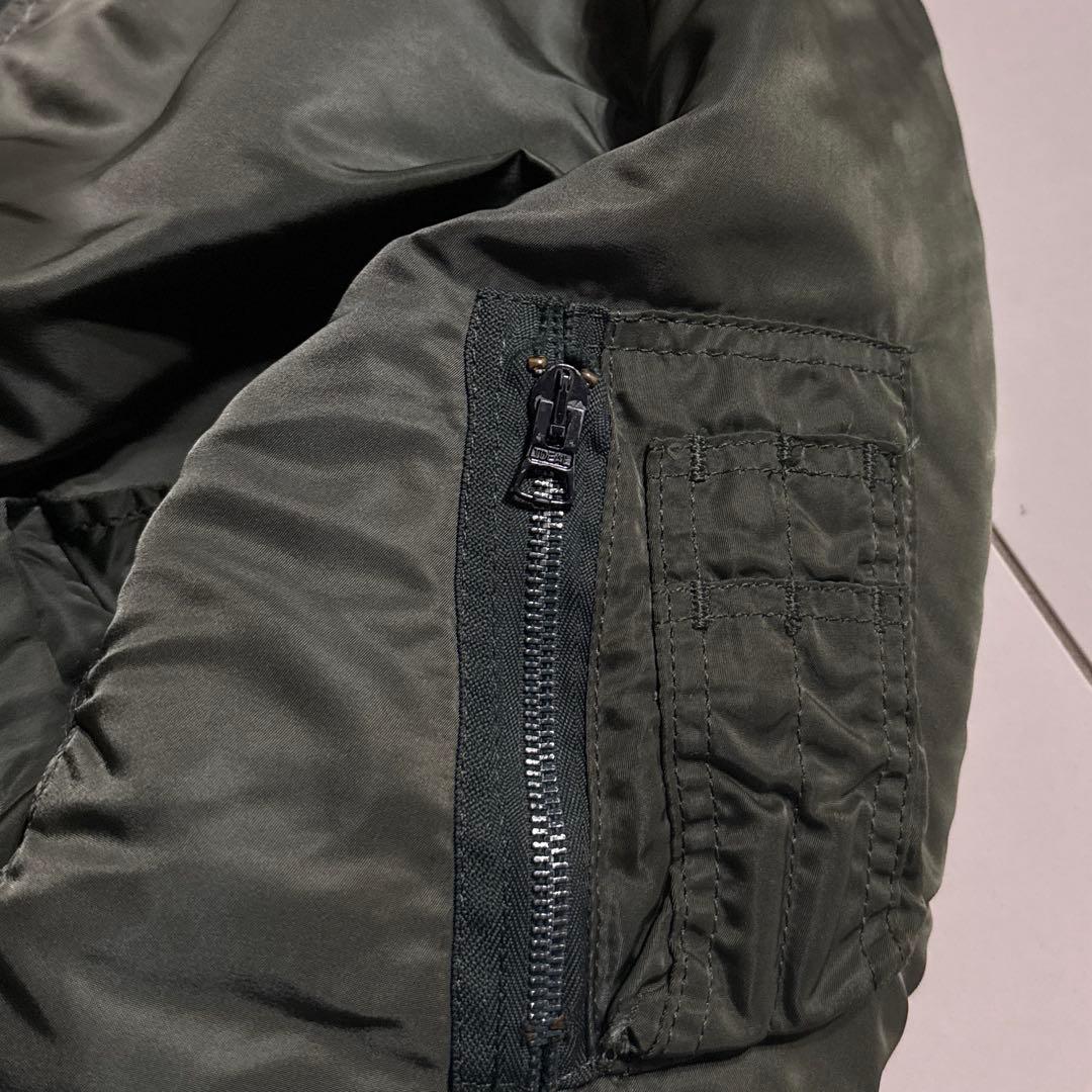 80's ALPHA INDUSTRIES MA-1 旧タグ IDEALジッパー