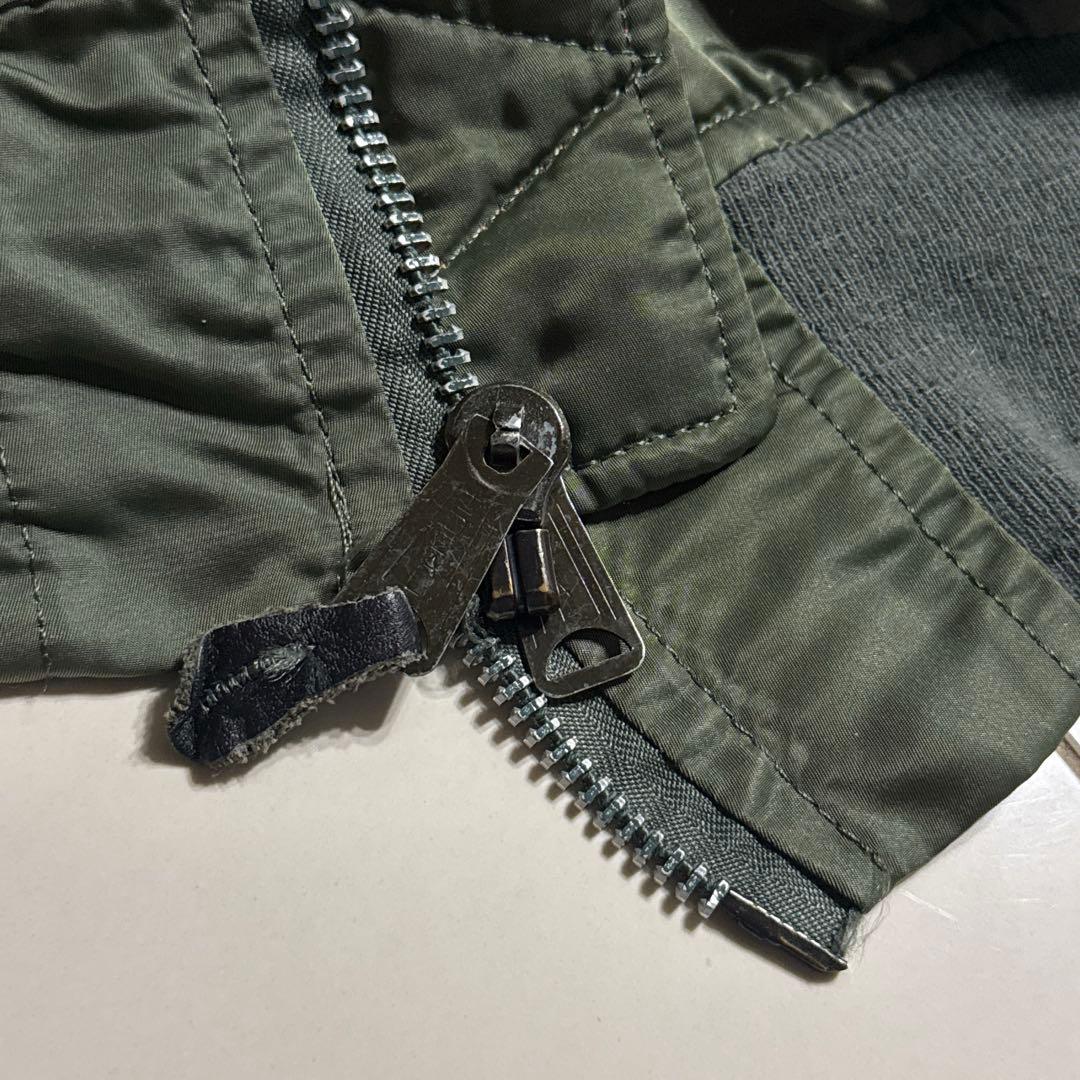 80's ALPHA INDUSTRIES MA-1 旧タグ IDEALジッパー