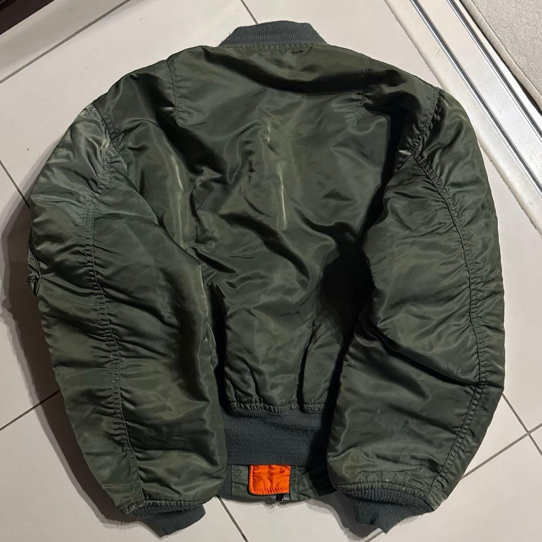 80's ALPHA INDUSTRIES MA-1 旧タグ IDEALジッパー