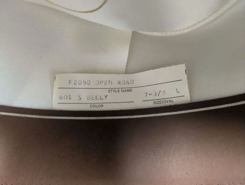 STETSON 4X BEAVER Open road　59cm シルバーベリー