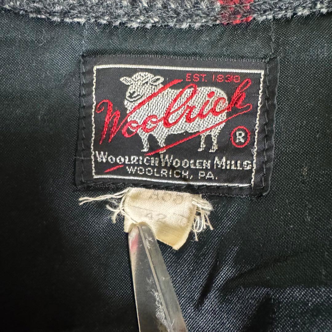 ☆70s Woolrich ウールジャケット TALON チェック柄 USA製☆