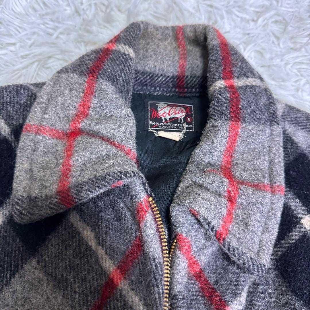 ☆70s Woolrich ウールジャケット TALON チェック柄 USA製☆