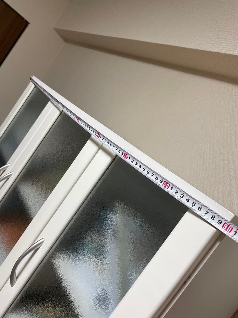 食器棚　レンジボード　ガラス扉 収納