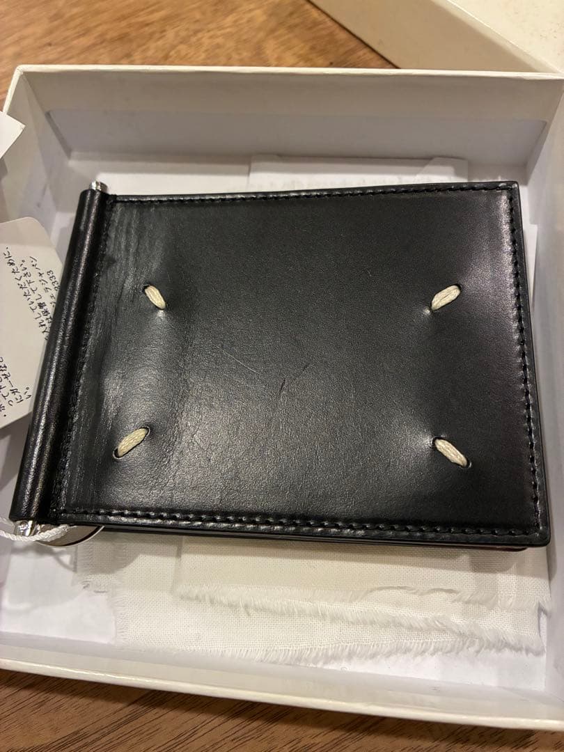 メゾンマルジェラ レザー ウォレット S55UI0137 黒 箱付き(正規品)