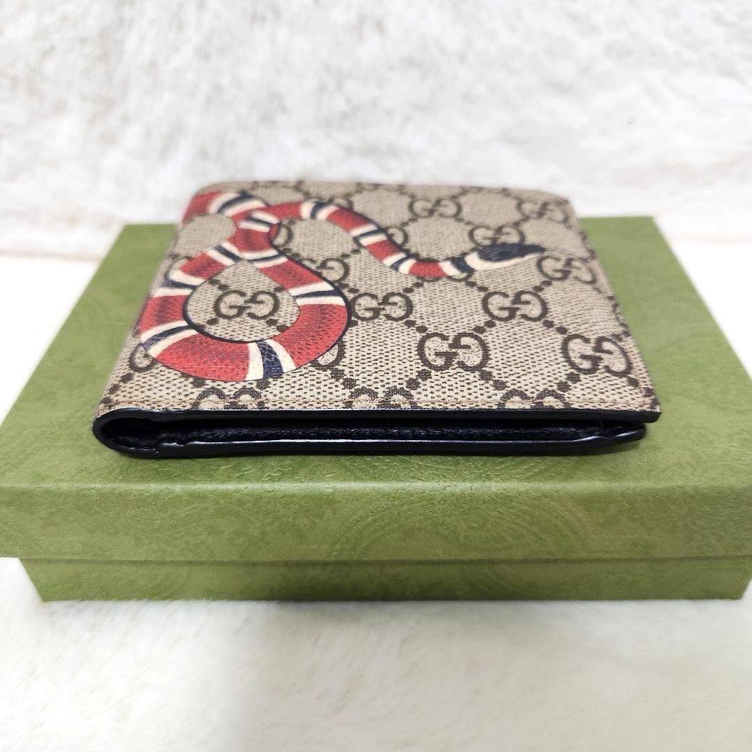 ちくたん✨極美品✨グッチ　二つ折り　小銭入れ　ケース　スネーク