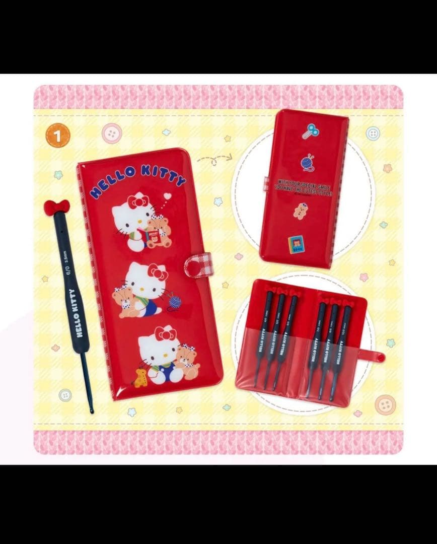 サンリオ　手芸部　かぎ針&バッグ2点セット