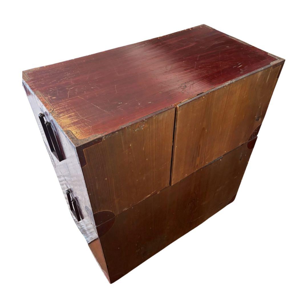 『アンティーク』昭和箪笥　家具 4段引き出し箪笥 和箪笥 ビンテージ