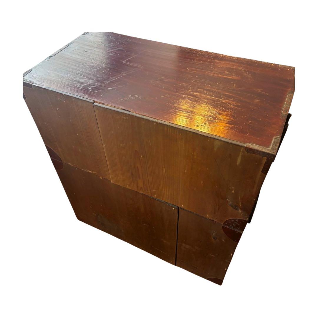 『アンティーク』昭和箪笥　家具 4段引き出し箪笥 和箪笥 ビンテージ