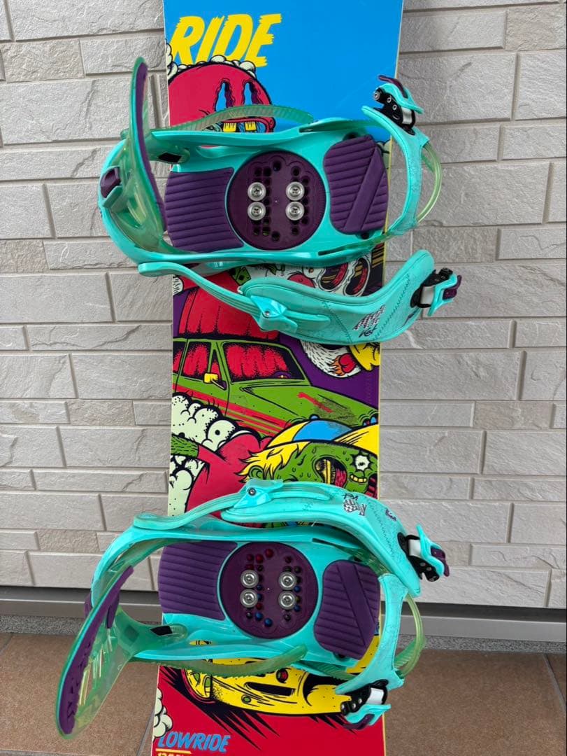 RIDE コミックスタイル スノーボード120 2点セット　ビンディングk2