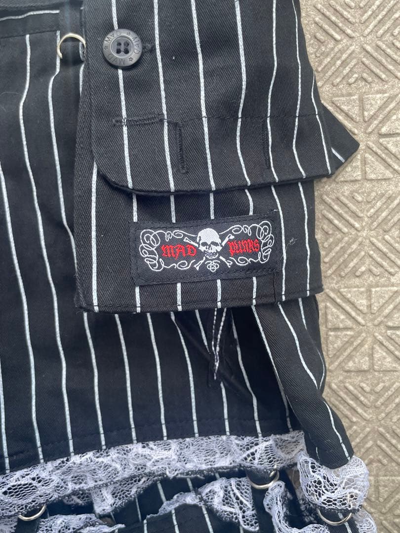 パンツ Y2K MAD PUNKS gimmick lace cargo pants