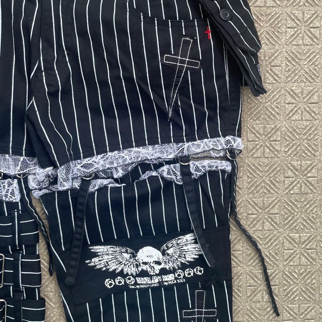 パンツ Y2K MAD PUNKS gimmick lace cargo pants