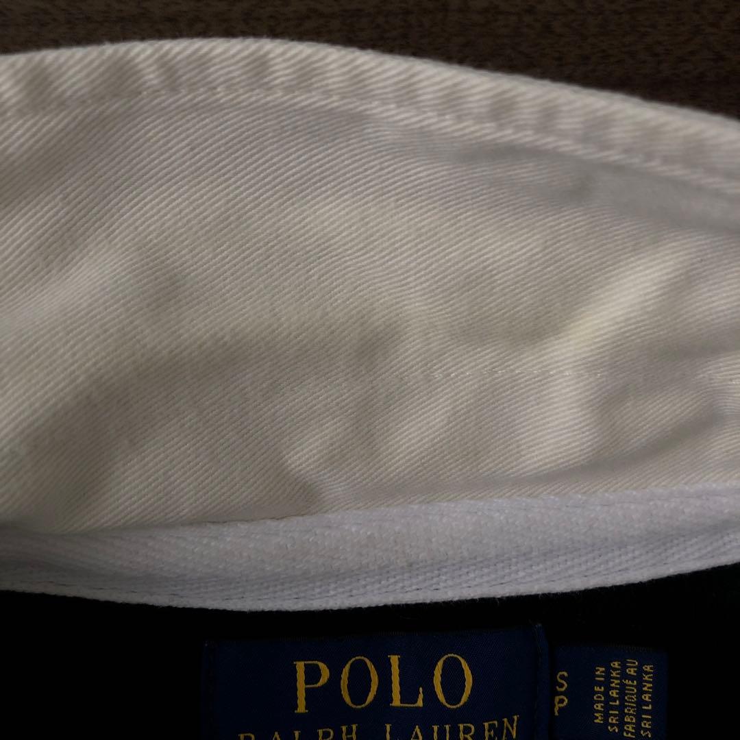 POLO RALPH LAUREN ブラック長袖ポロシャツ　ロンハーマン