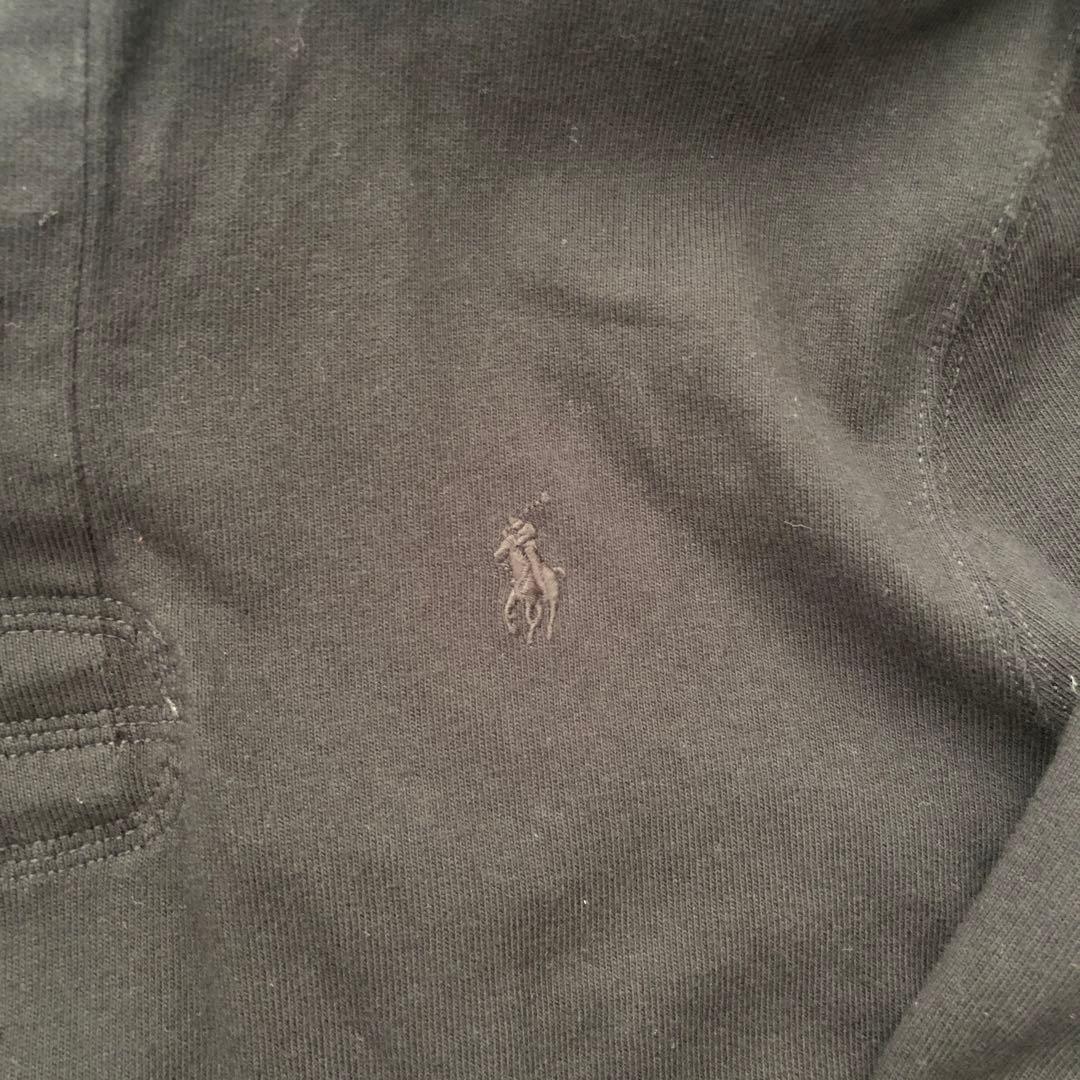POLO RALPH LAUREN ブラック長袖ポロシャツ　ロンハーマン