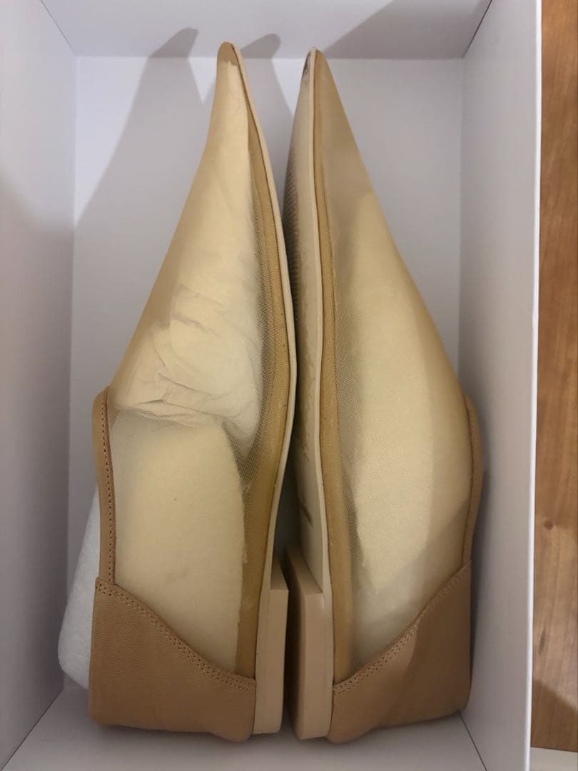 ETRE TOKYO　ポインテッドメッシュスリッポン　38 ベージュ