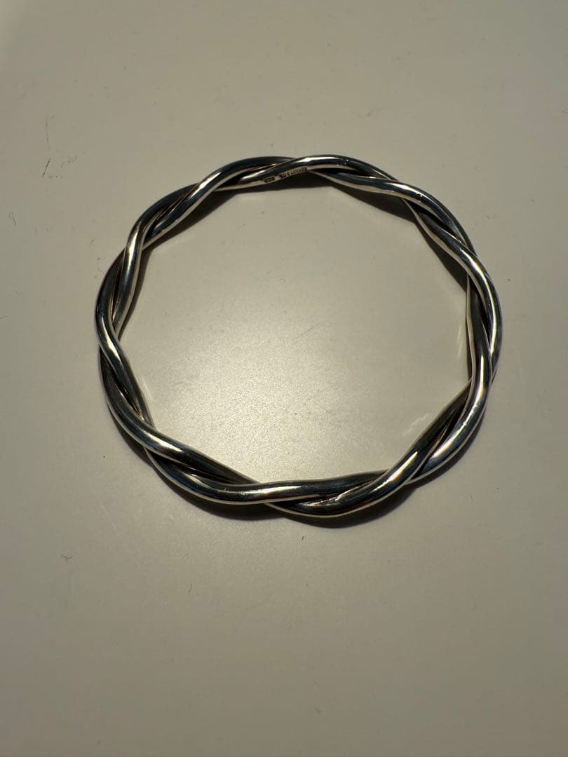 【美品】 ティファニー シルバー925 バングル ツイスト