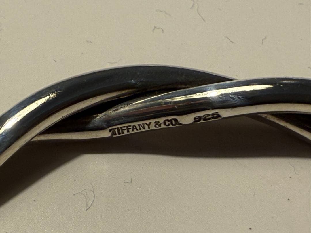 【美品】 ティファニー シルバー925 バングル ツイスト