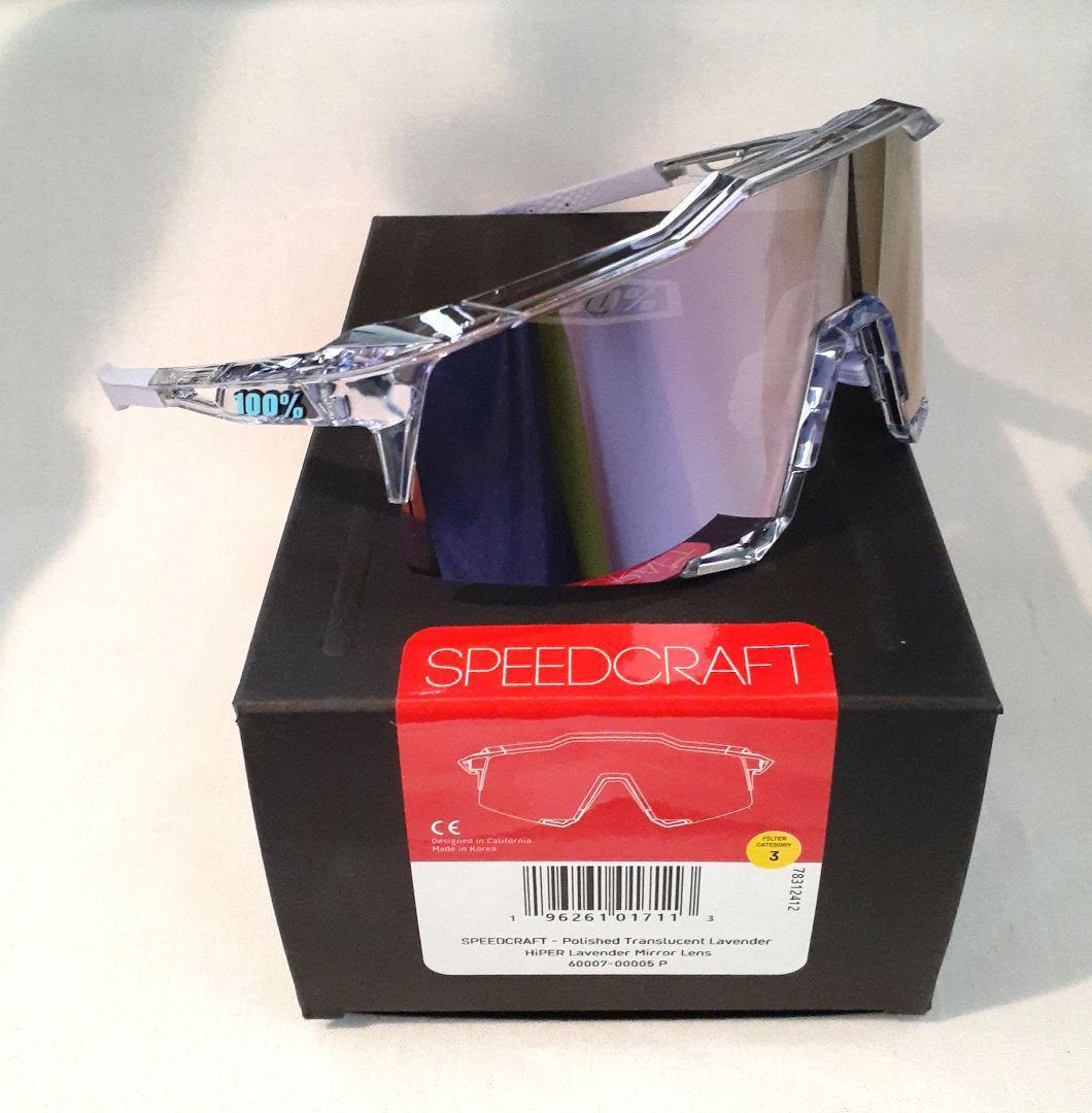 100% Speedcraft ラベンダーミラー ワンハンドレッド サングラス