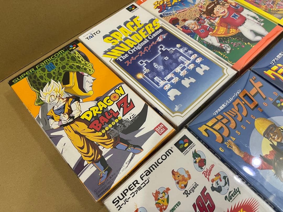 スーパーファミコンソフト箱付き10本セット 保護クリアケース付 良品 まとめ売り