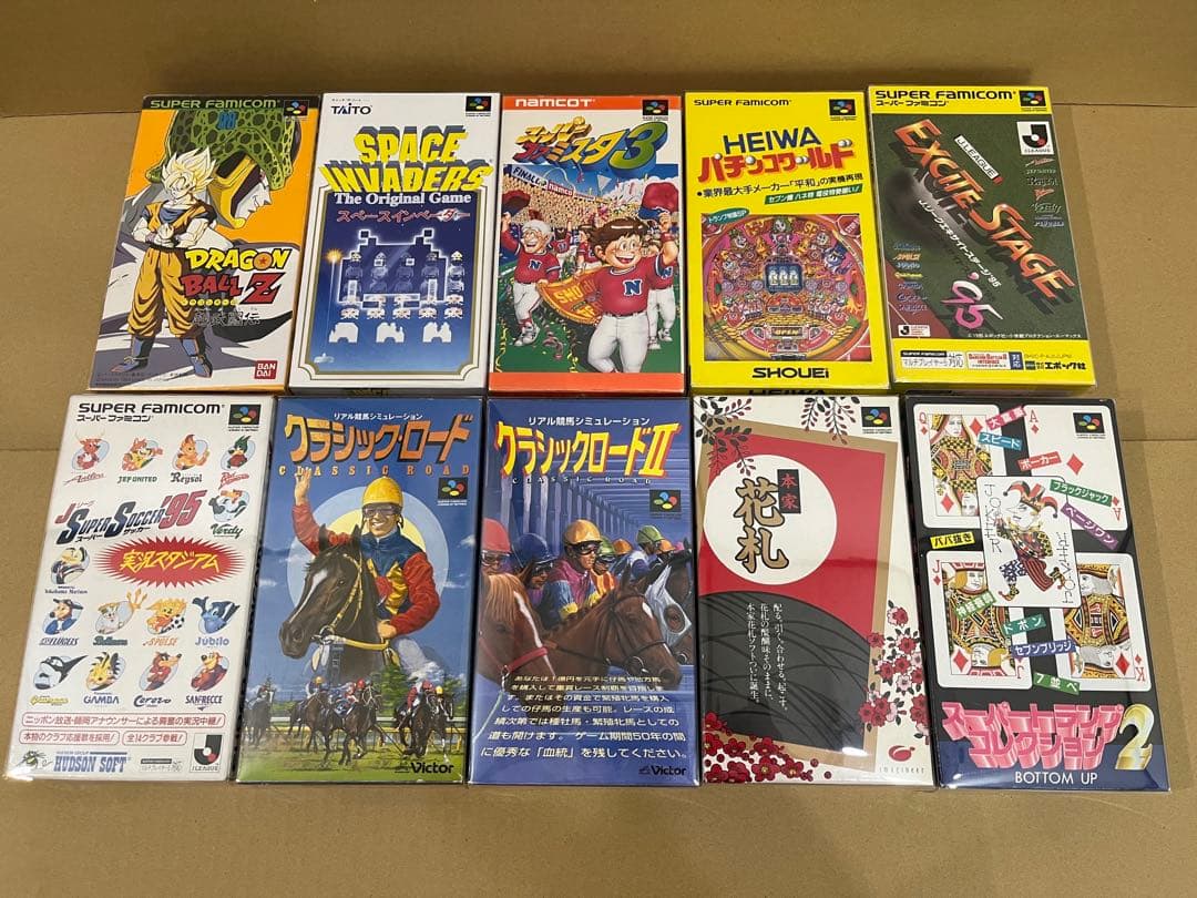 スーパーファミコンソフト箱付き10本セット 保護クリアケース付 良品 まとめ売り