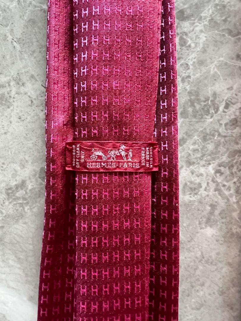 未使用★超メルカリ市特価★エルメス ファソネHネクタイ★★Hermès