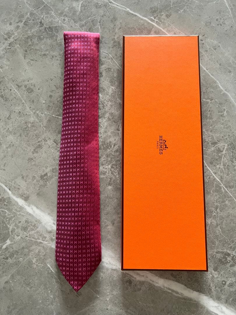 未使用★超メルカリ市特価★エルメス ファソネHネクタイ★★Hermès