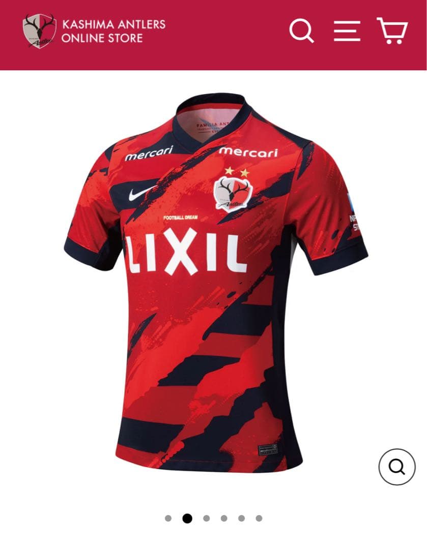 ［新品未使用　タグ付］鹿島アントラーズ25年レプリカユニフォームレオセアラ選手