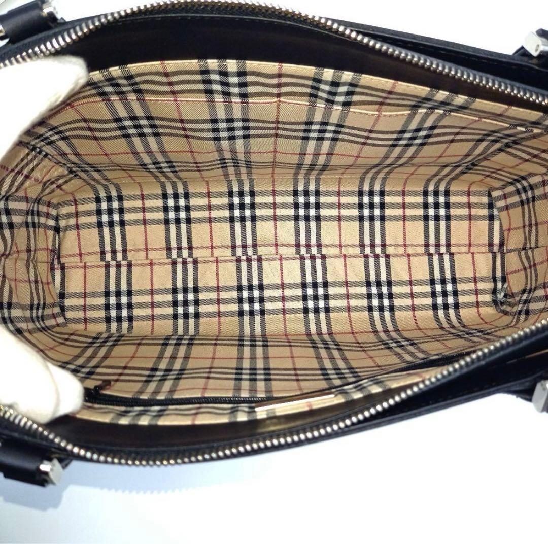 ✨美品✨BURBERRY バーバリー ハンドバッグ レザー ノバチェック A４