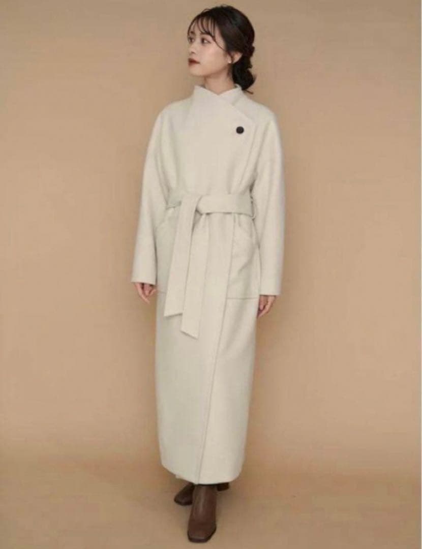 L'Or Wide Lapel Long Coat かじまり　【クリーニング済】