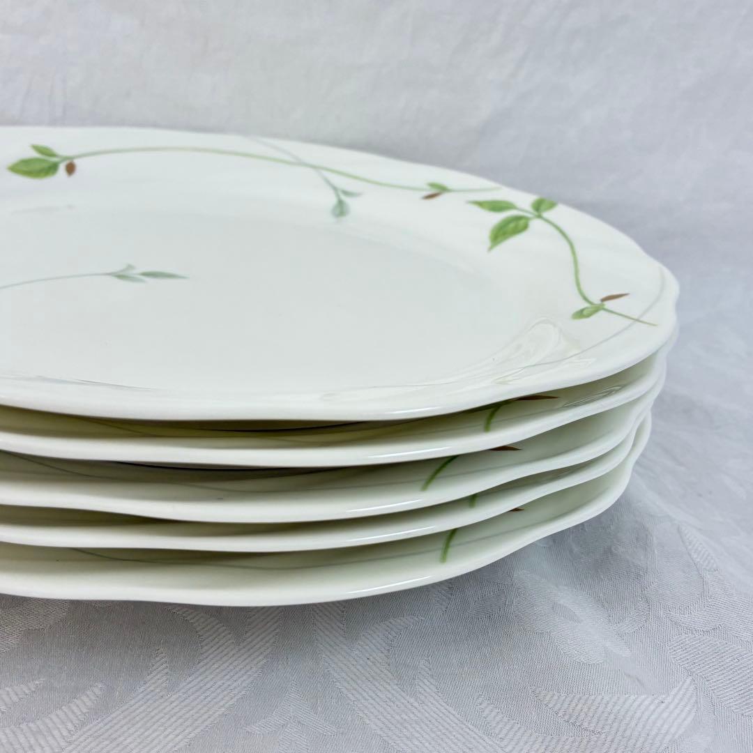 人気【NARUMI】ナルミ レモンバーム ディナープレート 27cm 5枚セット