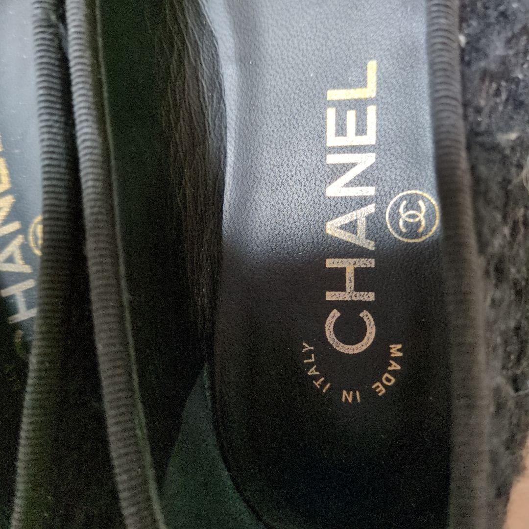 ね*中様 美品CHANEL ブラック バレエシューズ