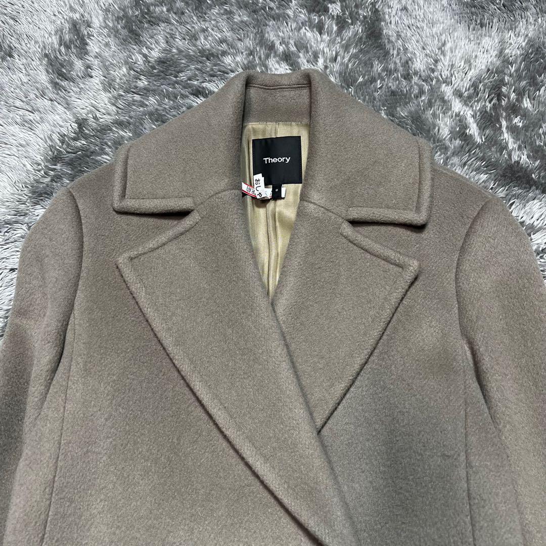 セオリー 現行タグ ショート ダブルフェイス ウールコート　XS相当　美品