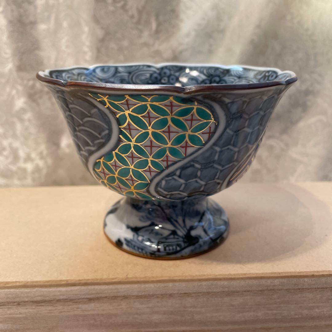 京焼　清水焼【瑞昭窯】高台　小鉢　五客組