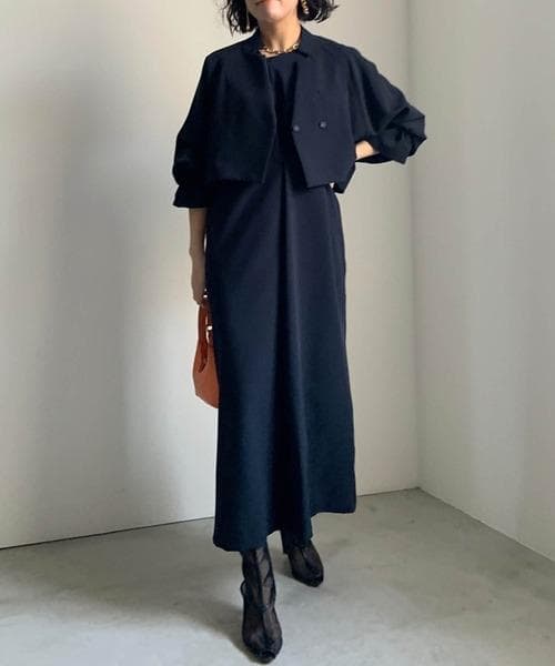 美品 AMERI OTONA SHORT JACKET SET UP DRESS