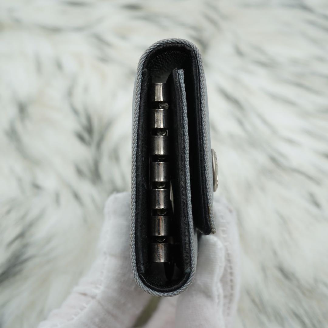 極美品　箱付き　PRADA プラダ　キーケース　ナイロン　ライトブルー　希少