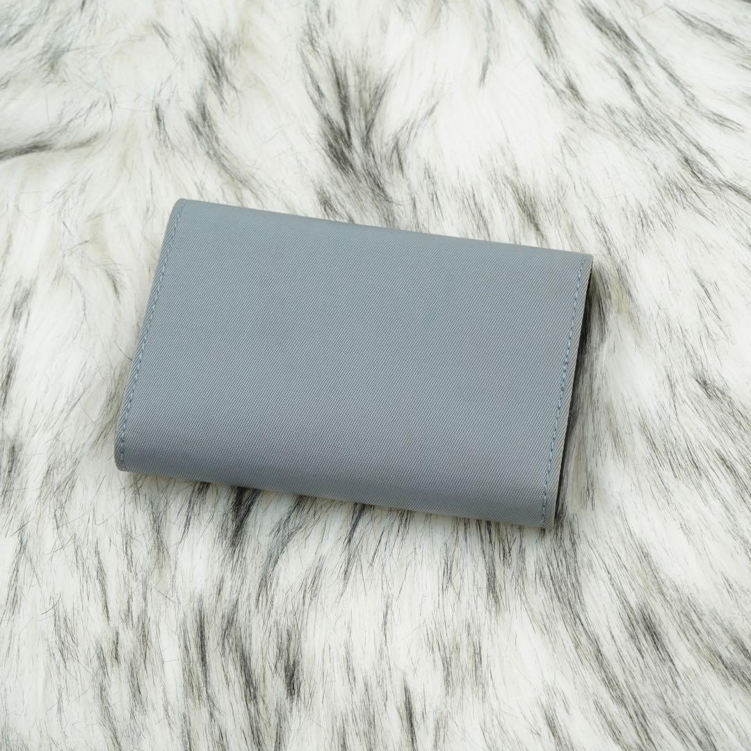 極美品　箱付き　PRADA プラダ　キーケース　ナイロン　ライトブルー　希少