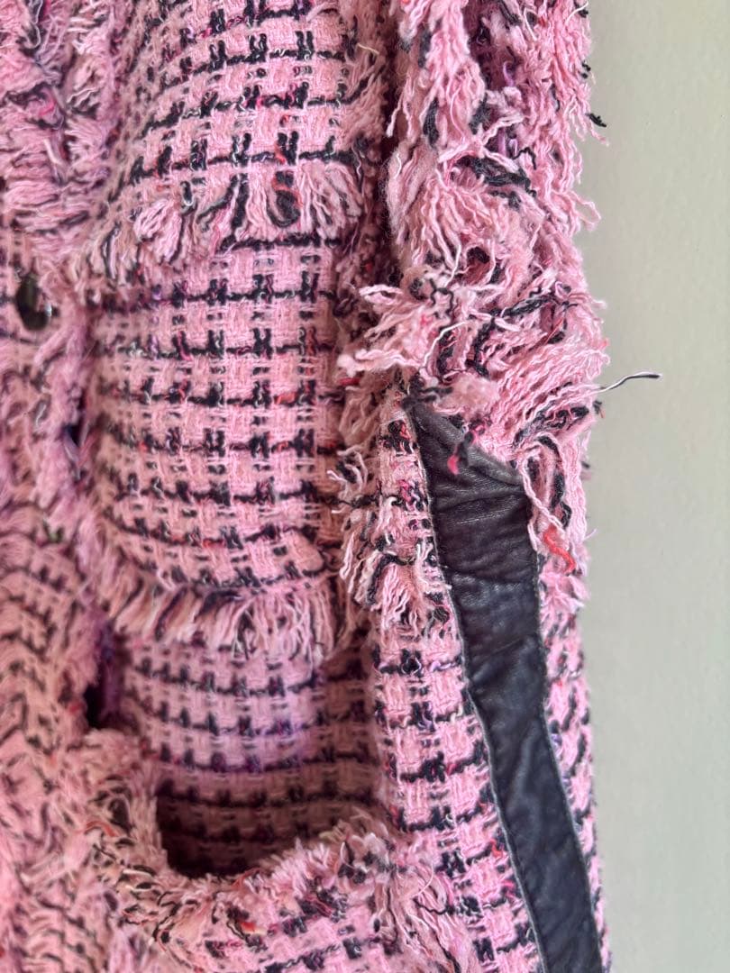 すぱぁちゃ⭐︎Maison Specialツイード ベスト ピンク