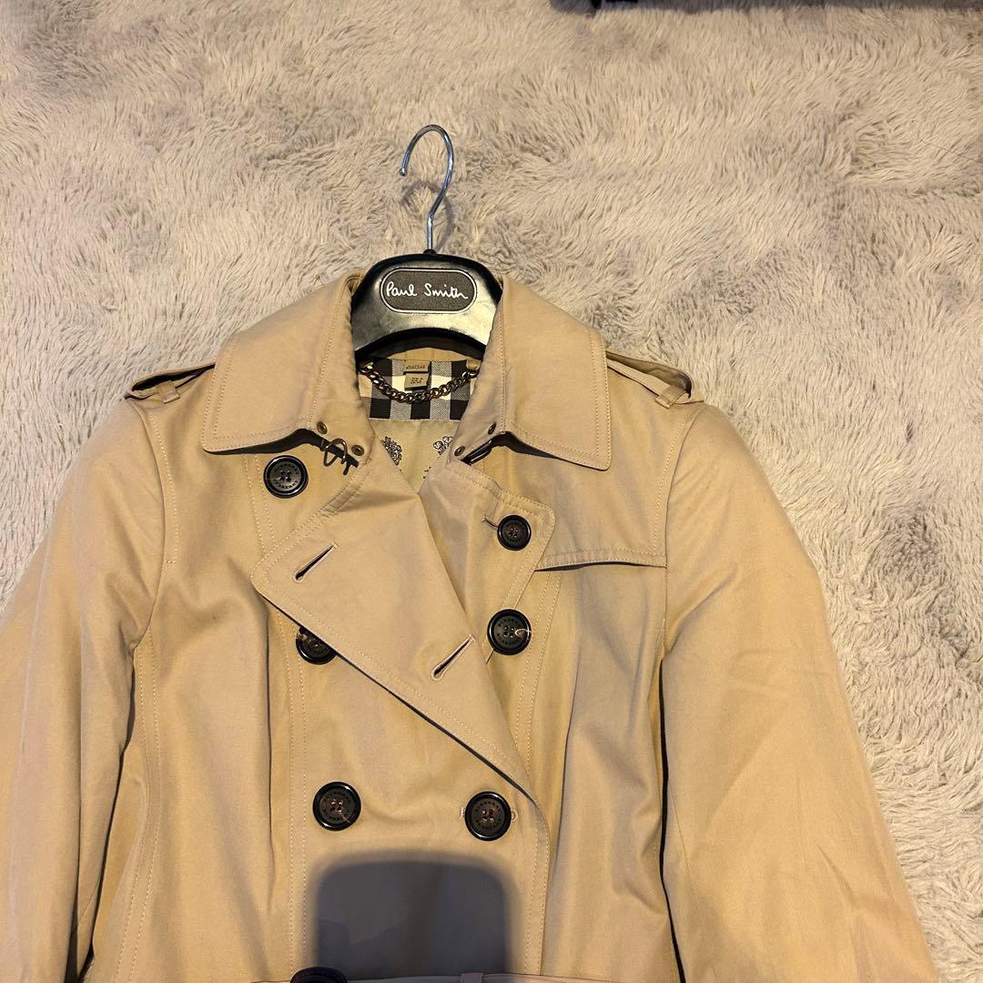 美品　バーバリー　トレンチコート　サンドリンガム　ロング　ハニーベージュ