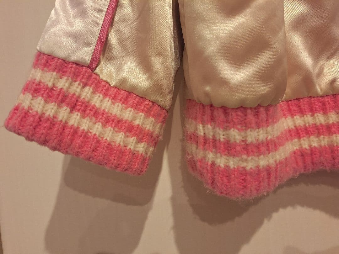 ​【希少】メゾピアノ ミミポポ刺繍リバーシブルジャケット130cm 平成レトロ