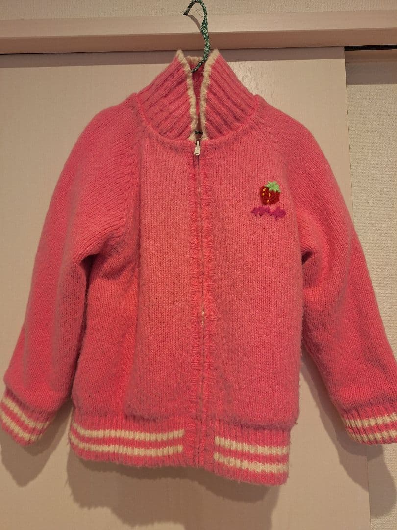 ​【希少】メゾピアノ ミミポポ刺繍リバーシブルジャケット130cm 平成レトロ