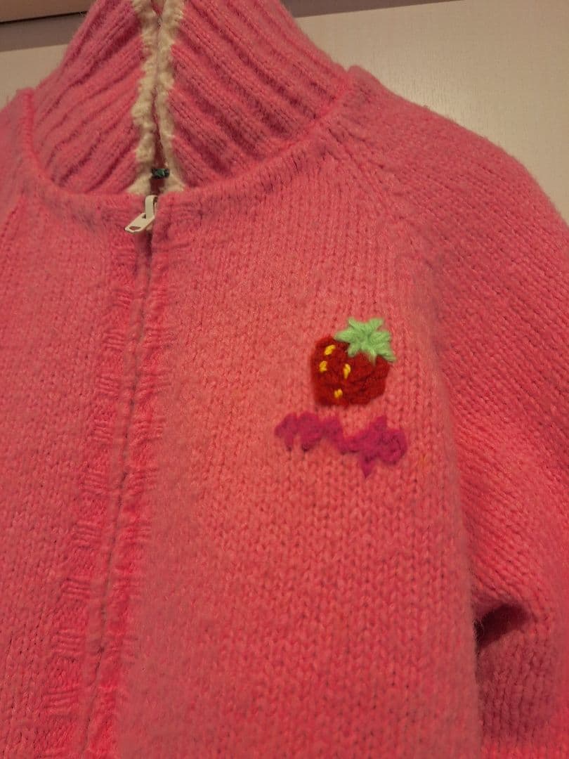 ​【希少】メゾピアノ ミミポポ刺繍リバーシブルジャケット130cm 平成レトロ