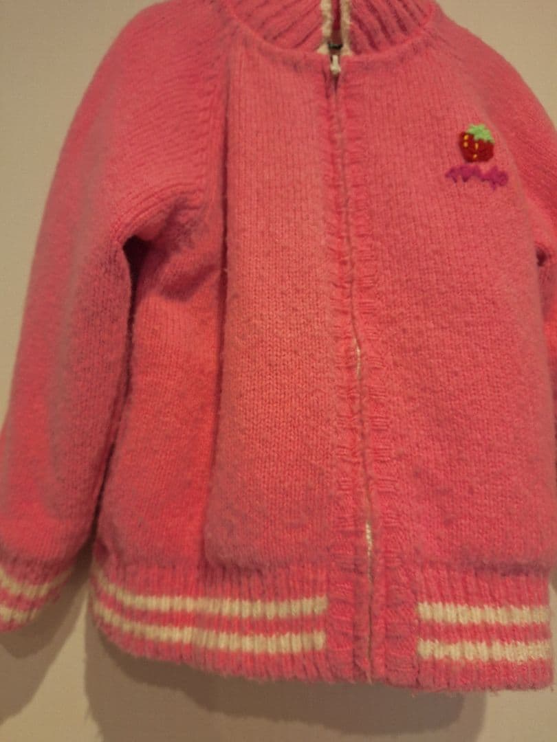 ​【希少】メゾピアノ ミミポポ刺繍リバーシブルジャケット130cm 平成レトロ