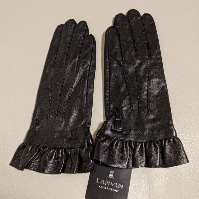 ランバンの羊革レディース手袋