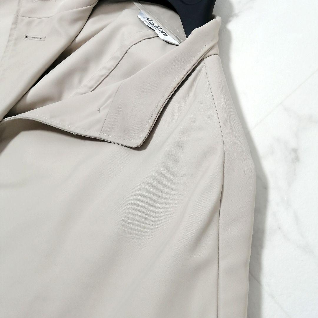 極美品✨ マックスマーラ　ポンチョ コート　近年モデル　白タグ　フリル　上品　F