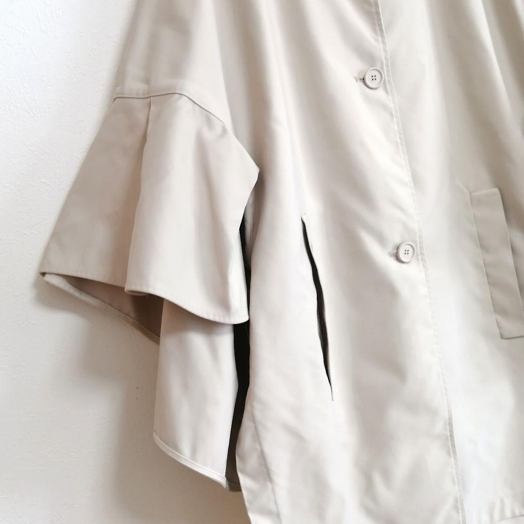 極美品✨ マックスマーラ　ポンチョ コート　近年モデル　白タグ　フリル　上品　F