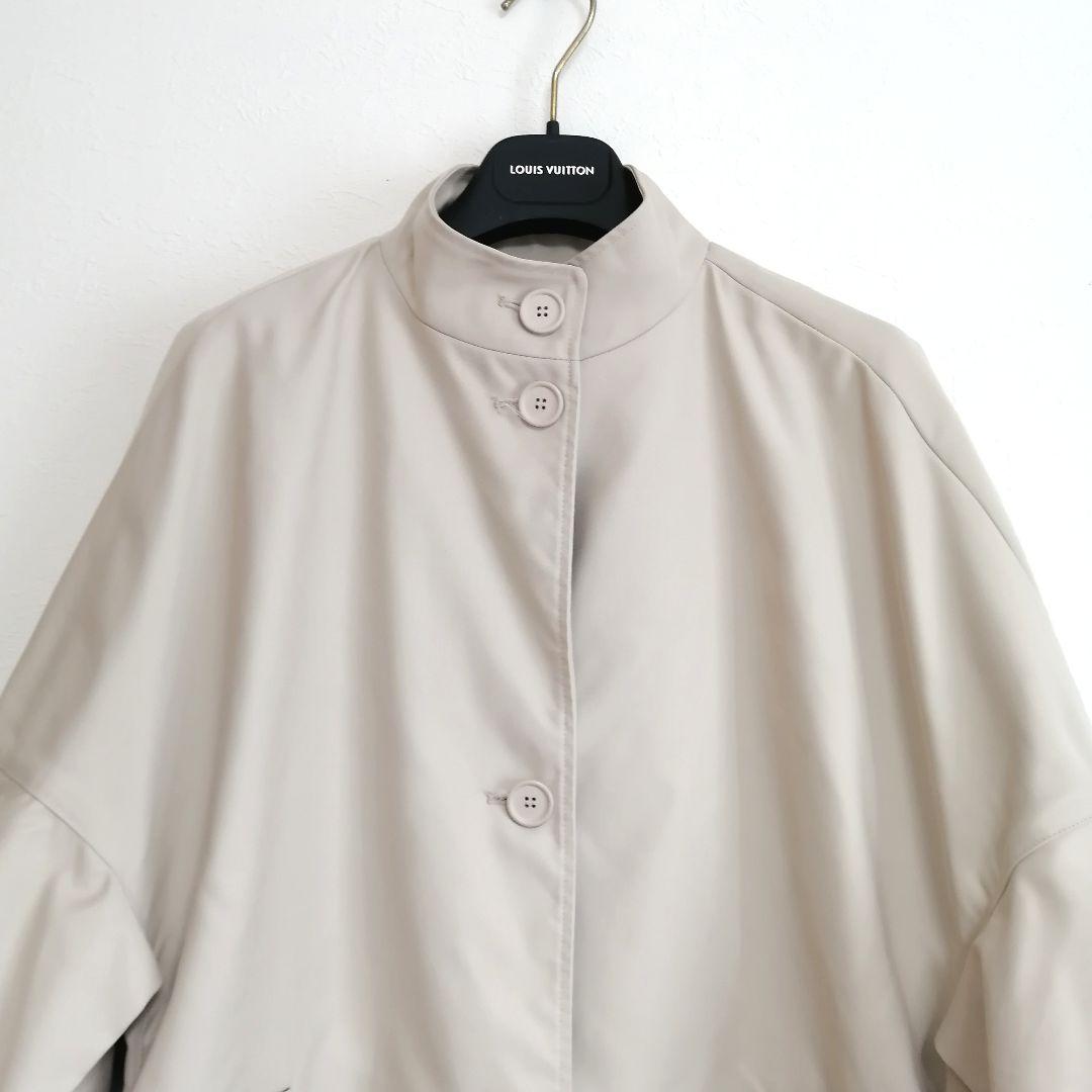 極美品✨ マックスマーラ　ポンチョ コート　近年モデル　白タグ　フリル　上品　F