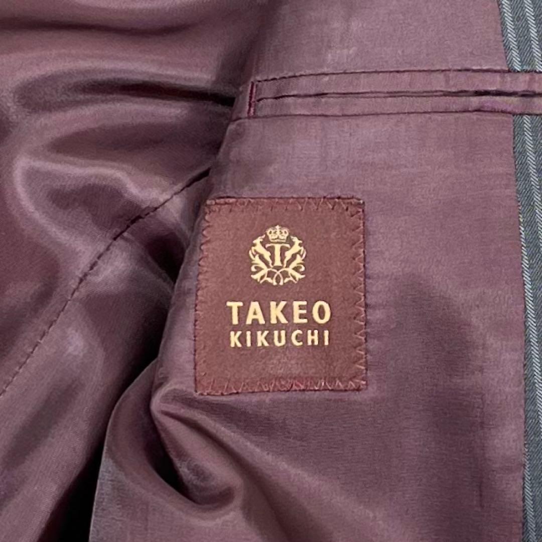 TAKEO KIKUCHI ストライプ ビジネススーツ ダークグレー サイズ3